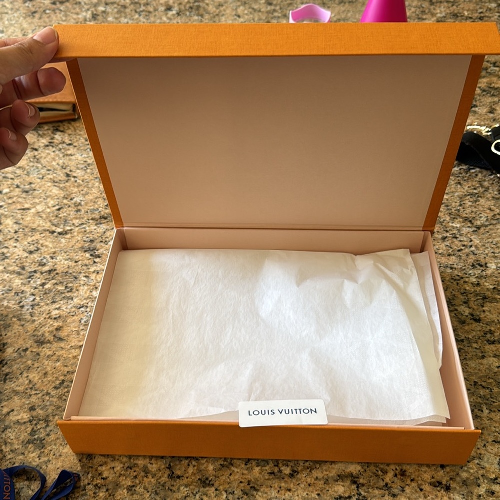 Authentic Louis Vuitton Box -12” x 8” x 2” with ribbon and card - Picture 2 of 5